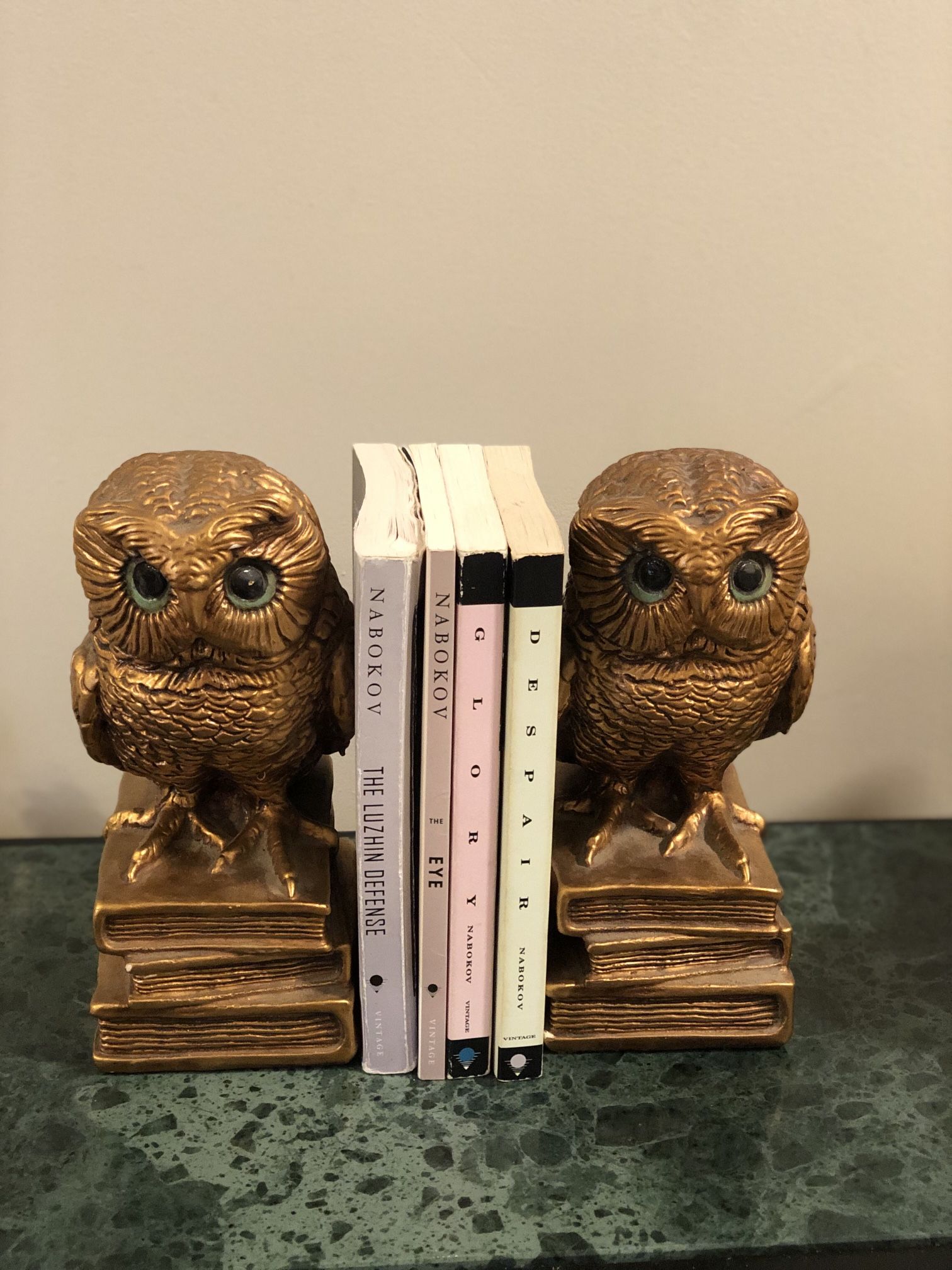 Vintage Owl Bookends