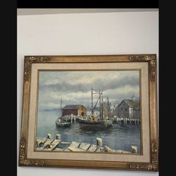 P.G. Tiele oil on canvas painting