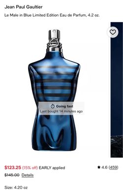 Jean Paul Gaultier Le Male in Blue Limited Edition Eau de Parfum, 4.2 oz.