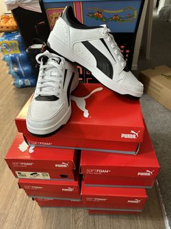 19 pairs of puma vans sneakers are priced at $26.35each pair