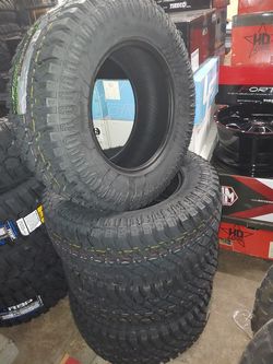 New 33x12.5-18 terrain tires. $0 take home layaway. Ulohos 2940 N Keystone Mon-Sat 10-6pm