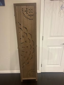 Tall Wooden Decorative Room Divider Panel
