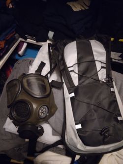 Gas Mask And Camel Pack