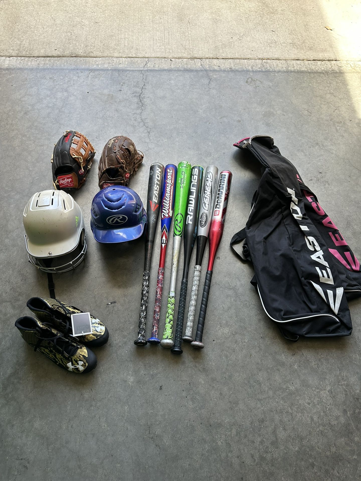 Assorted Baseball Equipment 
