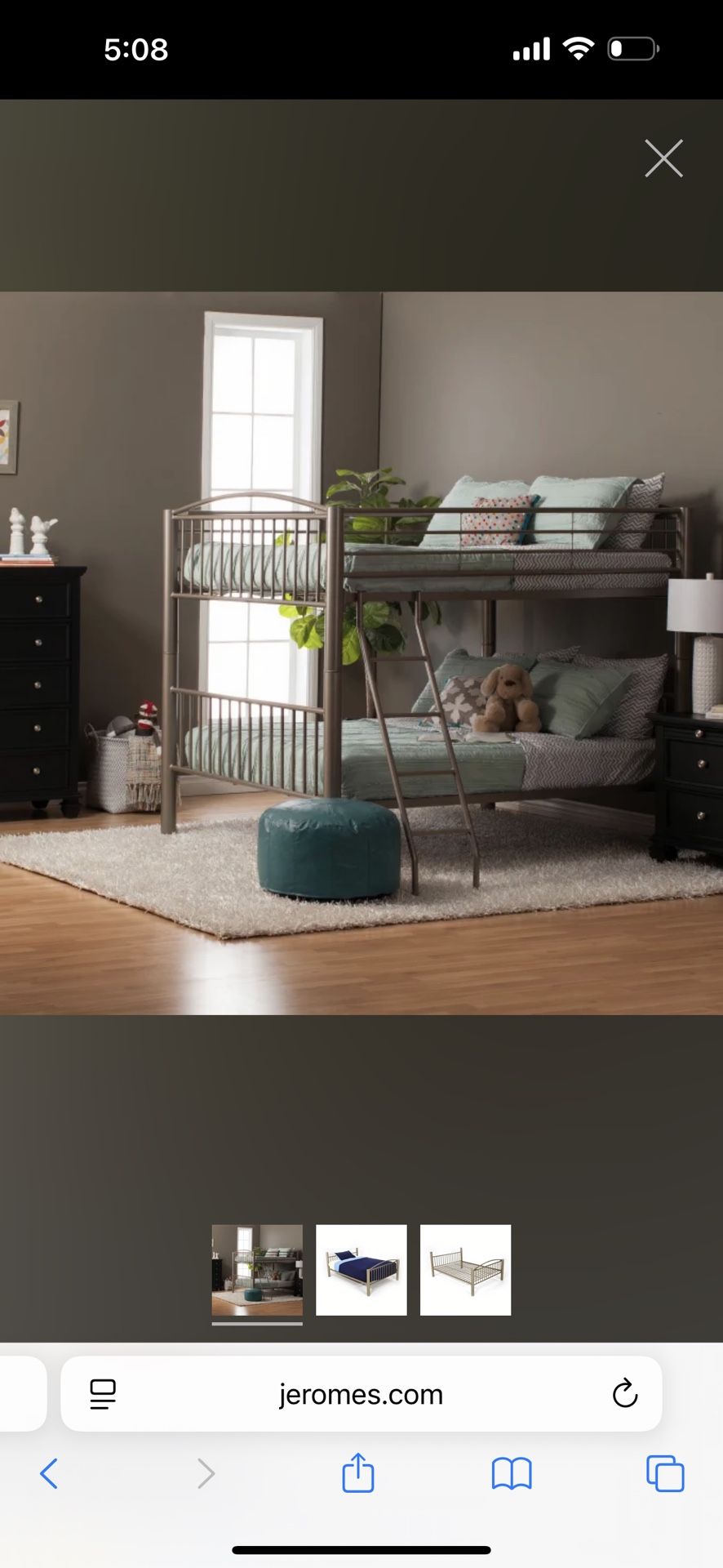 Greyson Full Size Bunk Bed w/ Bunkie Boards