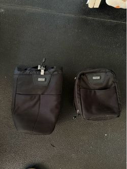 Thinktank lens pouches for belt and backpack