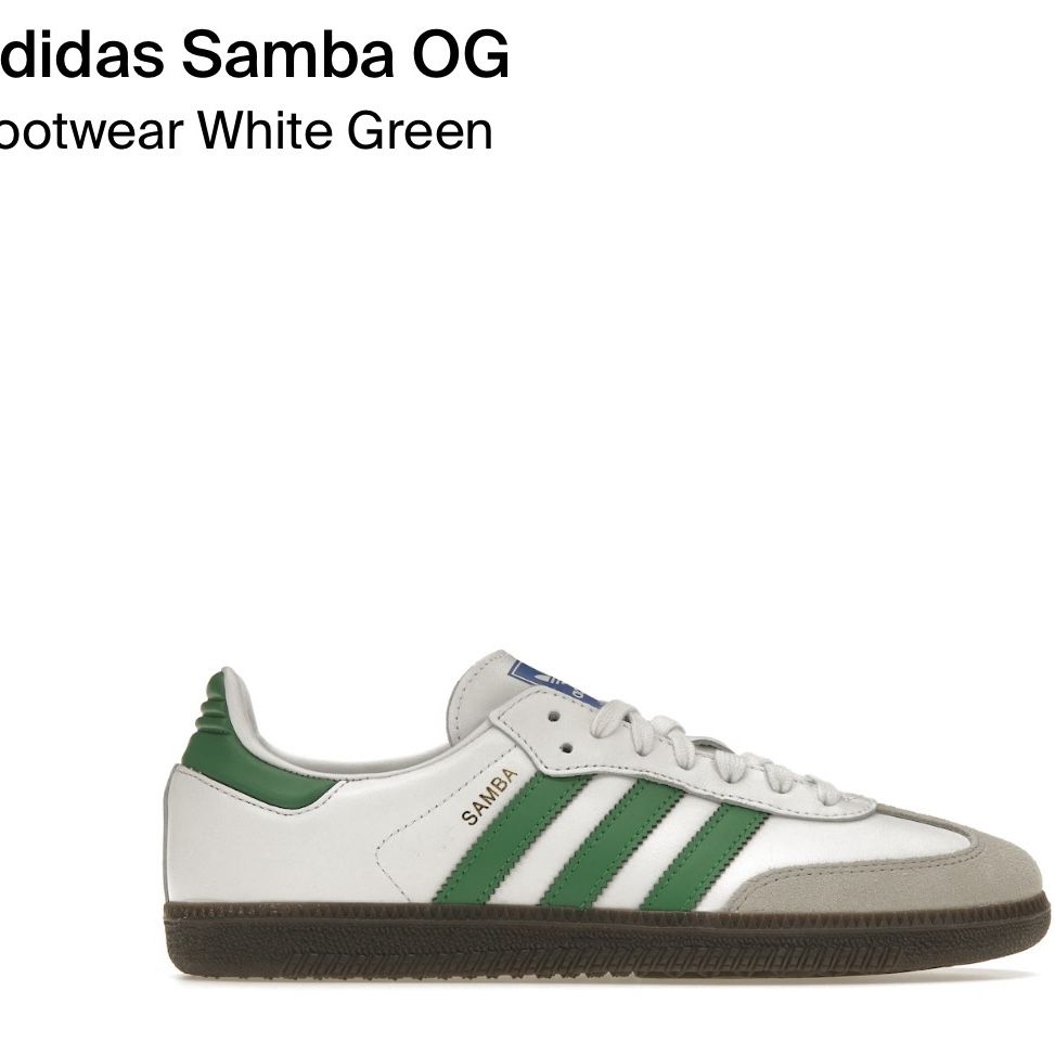 Adidas Samba OG  ( White Green)