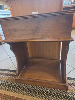 Antique Hinged Side Table $20