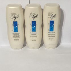 3 Lot Avon Skin-So Soft Fresh & Smooth Creamy Shower & Shave Body Wash 8.4 oz