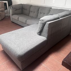 Nice Grey L Shaped Lounge Couch