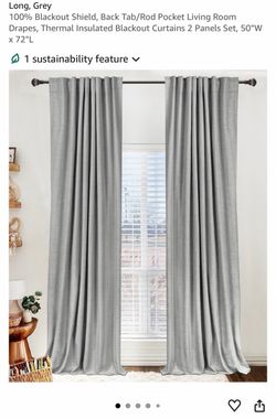 Blackout curtains and room divider
