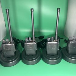 Lot of 4 Motorola EX500 VHF 5W 16CH Two Way Radios 