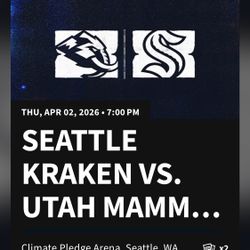 Seattle Kraken vs Utah Mammoth (4/2/26)-Pricer per Seat