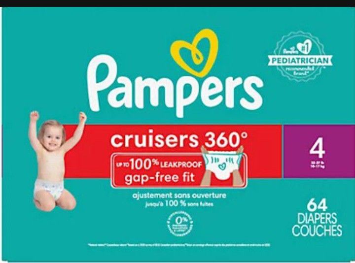 Pampers Cruisers 360 Size 4 64 Ct