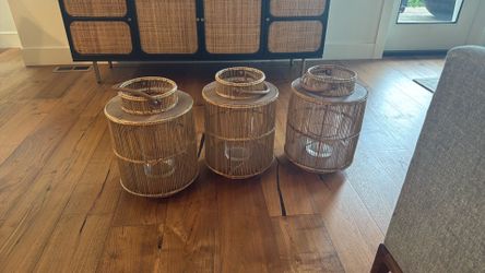 3 Large Indoor/Outdoor Decorative Lanterns