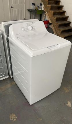 Hotpoint Top Load Washer – White, Simple Dial Controls