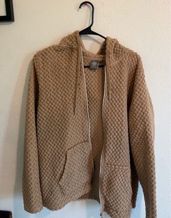 VINTAGE WOMENS FLEECE HOODED JACKET SIZE XL