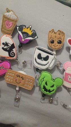 Felt badge holders