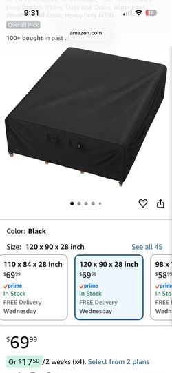 Outside Furniture Cover