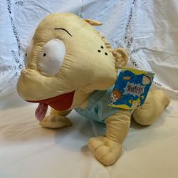 Vintage Rugrats 18” Baby Tommy Pickles Stuffed Toy Nickelodeon 1998 Play by Play