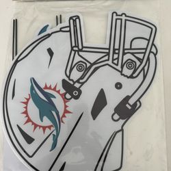 Miami Dolphins NFL logo Helmet Yard Sign