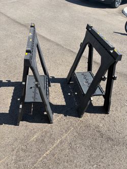 Plastic sawhorses