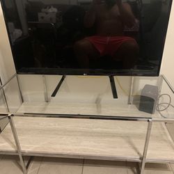 Tv Stand With 43’ Smart LG tv