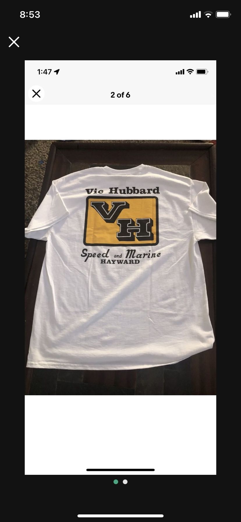 Vic Hubbard Speed And Marine Hayward Ca T Shirt