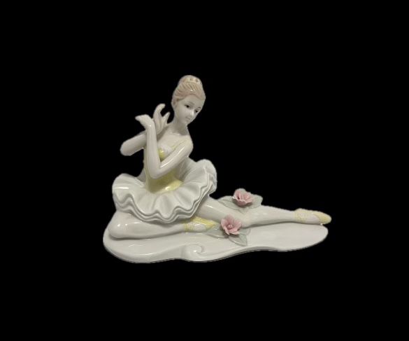 Porcelain Ballerina Figurine Signed 
