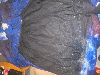 Cute sexy black skirt with 4 layers lightweight beaded