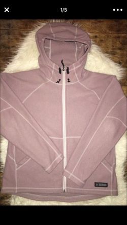 Women's size large lavender REI fleece hooded jacket
