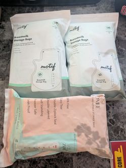 Breast milk storage bags