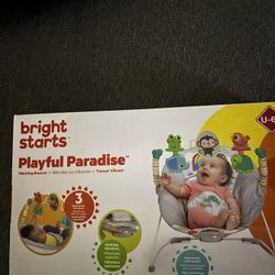 Bright Starts Playful Paradise Vibrating Bouncer Chair 