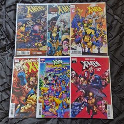 X-Men Comic book lot of 6! Marvel Comics. Mixed lot. 92. 97. Variants. Keys.