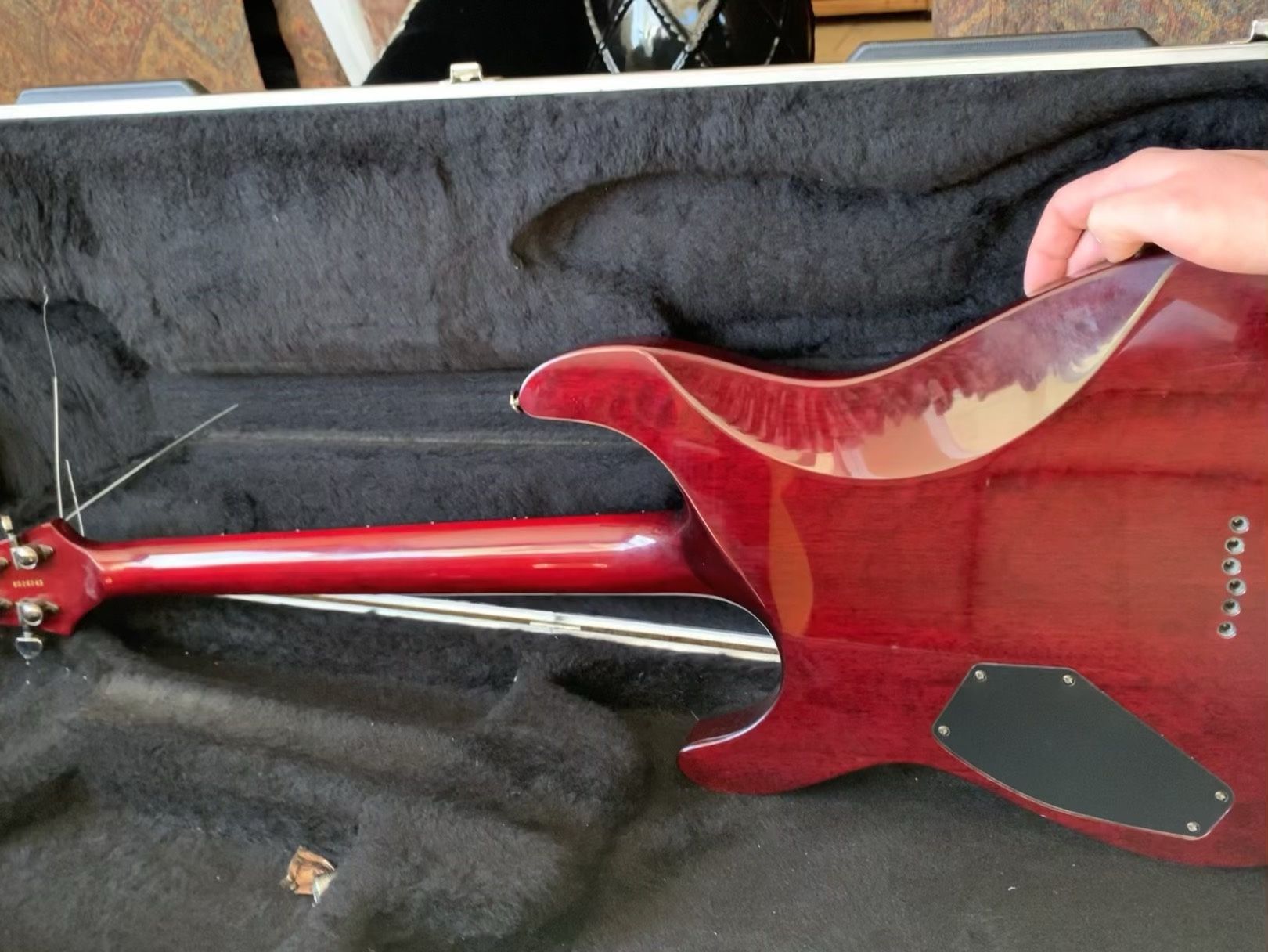 Schecter Custom Xxx-red With Case for Sale in Victorville, CA