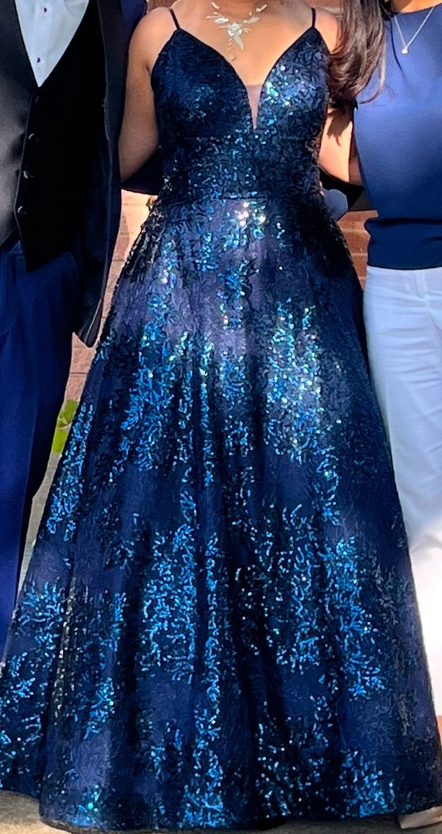 Blue prom/quince dress