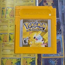 Pokémon Yellow Special Pikachu Edition Game Boy Cartridge New Battery