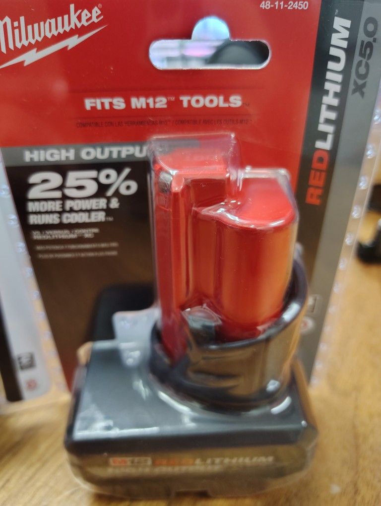 Milwaukee 5.0ah High Out Put Battery M12
