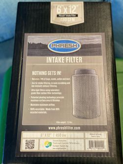 Brand New Unopened Phresh Filter 6” X 12” For Your Indoor Garden