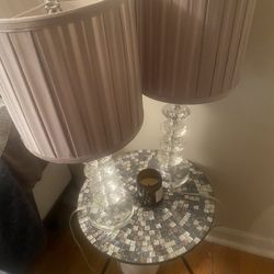 Lamp Set If Two Acrylic Crystal