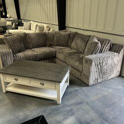 Plush Sectional 100” X 100” On Sale 