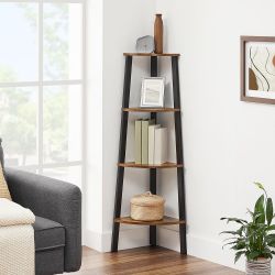 4-Tier Corner Bookshelf