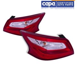 Genful Tail Light Fit For 2016-2018 Nissan Altima 2016 2017 2018 Nissan Altima Rear Lamp Outer Saie Lett And Right Side (Black Trim)