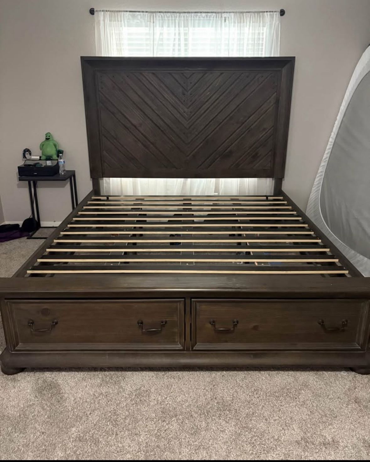 Ashley king Bed, Dresser, Media Stand