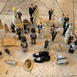 Neat vintage collection of Wedding cake topper topper kewpie dolls some antique 