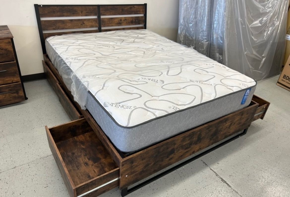 furniture mattress bed frame box spring twin full queen king