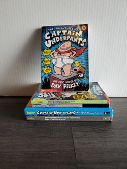 Captain Underpants Books 1,3,4,5, And 12