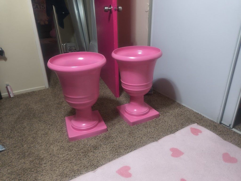 Pink Flower Pots 