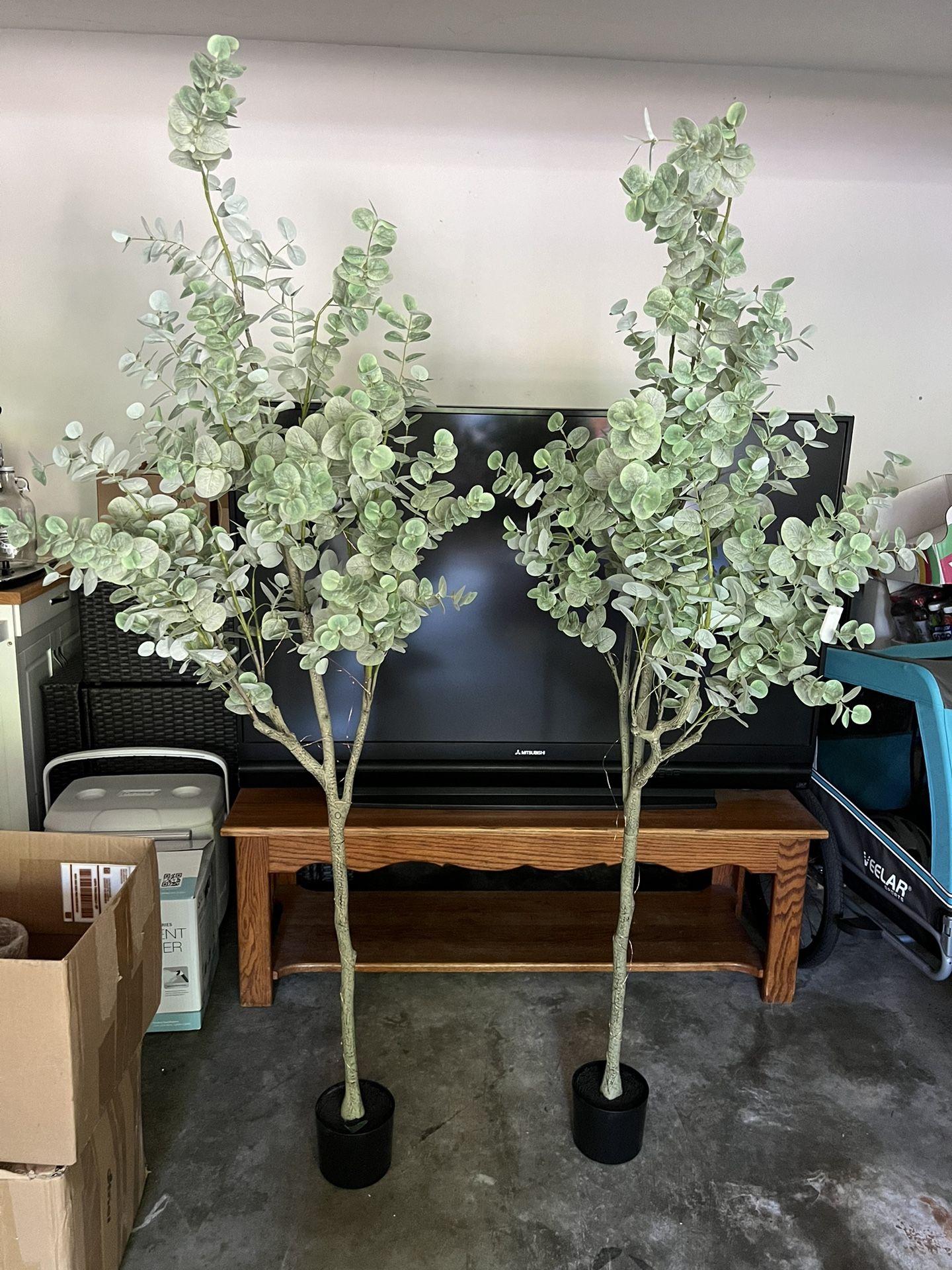 Decorative Trees with Fairy Lights