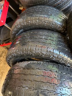 275/60R20 4 used tires good year wrangler Teritory A/T